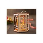 فانوس چوبی با شمع LED طرح آنجل چیبو آلمان