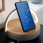بلندگوی بلوتوث با شارژر بی‌سیم و چراغ خواب LED چیبو آلمان