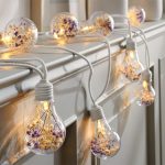زنجیر چراغ LED با گل خشک چیبو آلمان